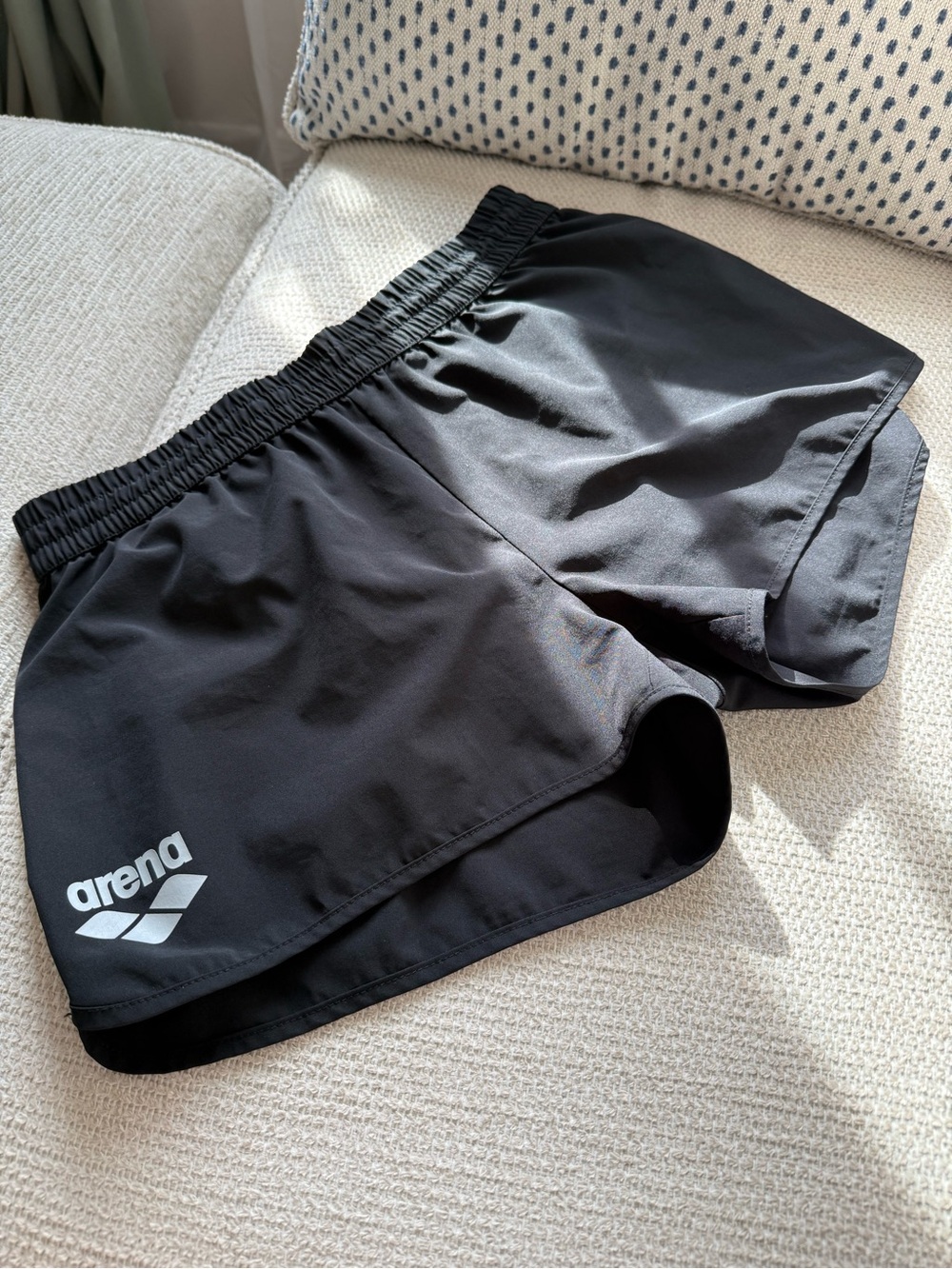 arena Black Athletic Running Shorts for Women